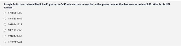 Npi number for 858 area code