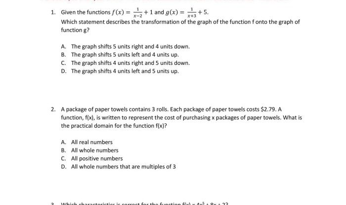 Algebra 2 final exam answers