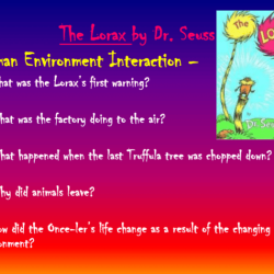 Interpreting events and meaning in the lorax