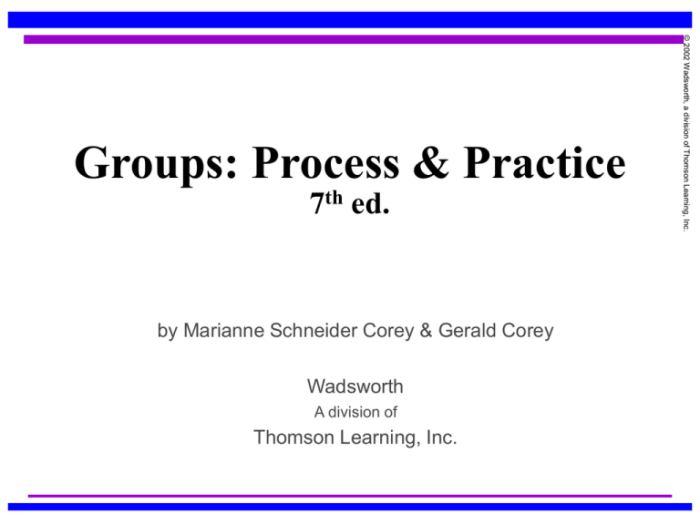 Groups process and practice 10th edition online free