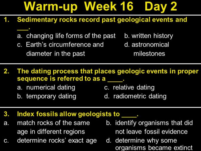 Activity 8.4 numerical dating of rocks and fossils