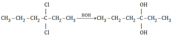 Condensed structural formula for 1 4-dichlorocyclohexane